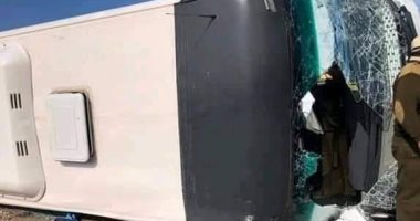 إصابة 11 طالبا فى حادث تصادم أتوبيس وسيارة على طريق المنصورة جمصة.. صور