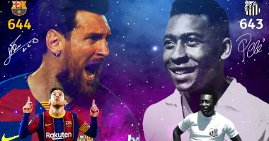 ميسي أكثر لاعب فى التاريخ تسجيلا للأهداف مع نادٍ واحد متخطيا بيليه