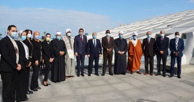 وزير الأوقاف السودانى يزور مكتبة الإسكندرية ويؤكد: مفخرة ثقافية لم أر مثلها