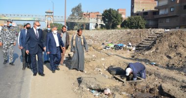 محافظ القليوبية يعلن إنشاء خط تصريف مياه الأمطار بشبرا الخيمة على الطريق الزراعى