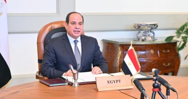 الرئيس السيسي يؤكد ضرورة مضاعفة الجهد لإصلاح ضرر كورونا على الشعوب الأفريقية