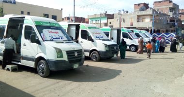الكشف على 1441 مريضا بقافلة طبية علاجية بقرية المالحة فى المنصورة