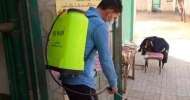 تطهير وتعقيم المنشآت ودور العبادة بالشرقية لمواجهة انتشار كورونا.. صور