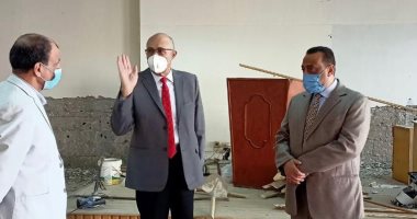 نائب رئيس جامعة طنطا يتابع أعمال تطوير البنية التحتية بكلية الآداب 