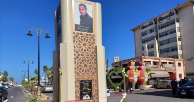 محافظ بورسعيد يفتتح ميدان الشهيد البطل الملازم أول مصطفى يحيى جاويش.. صور