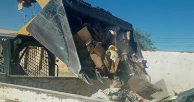 رفع 4 طن مخلفات من شوارع مدينة الحسنة بوسط سيناء