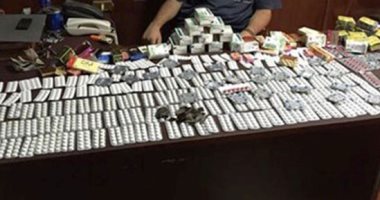 ضبط مليون وربع قرص أدوية طبية مجهولة المصدر داخل مخزن بمنطقة النزهة