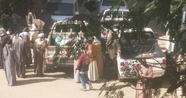 مباشر.. أسر ضحايا حادث تصادم أسوان ينتظرون استلام جثث ذويهم .. صور