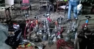 مصادرة 55 شيشة وفض فرح شعبى خلال الحملات الدورية فى الشرقية.. صور