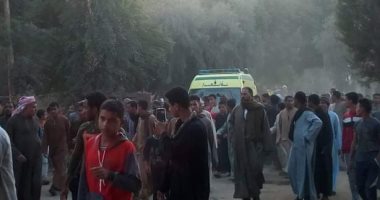 أهالى الحجيرات بقنا يشيعون جثمان شهيد الواجب
