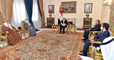 الرئيس السيسي يتسلم رسالة من أمير الكويت بشأن المصالحة ووحدة الصف العربى
