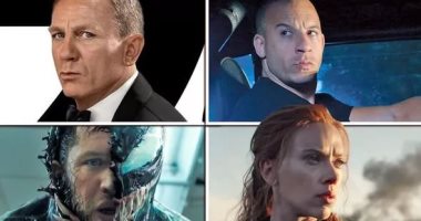 عشاق السينما العالمية فى انتظار فك أسر 5 أعمال سينمائية ضخمة مؤجلة بسبب كورونا من العام الماضى.. فيلم No Time to Die و Fast and Furious 9 الأبرز.. وقائمة الأفلام المنتظرة تشمل الجزء الثانى من Venom وBlack widow