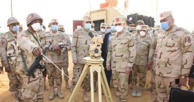 الفريق محمد فريد يشهد المرحلة الرئيسية لمشروع مراكز قيادة خارجى بالمنطقة المركزية 