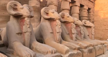 إنقاذ طريق الكباش فى معبد الكرنك بأيدٍ مصرية × 50 صورة