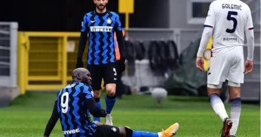 إنتر ميلان يفقد لوكاكو ضد سامبدوريا فى الدوري الإيطالي للإصابة 