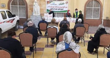 تضامن الإسماعيلية يوزع 10 طن لحوم بالكنائس والأسر الأولى بالرعاية