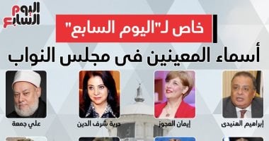 خاص لـ"اليوم السابع" أبرز المعينين بمجلس النواب.. إنفوجراف