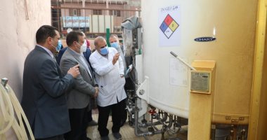 محافظ المنوفية يطمئن على توافر الأكسجين بحميات ميت خلف ويكافئ الأطقم الطبية