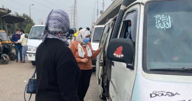 تحرير 125 محضر مخالفة عدم ارتداء الكمامة بقها.. صور