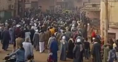 الشهيد حبيب الله.. جنازة مهيبة لعريس السماء عمر مرزوق ببنى سويف.. فيديو