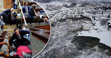 العالم هذا المساء.. 40 صورة توثق ليلة الفوضى فى الكونجرس.. آثار كارثية لانهيار جليدى ابتلع مئات المنازل فى النرويج.. ولقطات جوية لانهيار جناح كامل من فندق إيطالى نتيجة انزلاق أرضى.. فيديو وصور