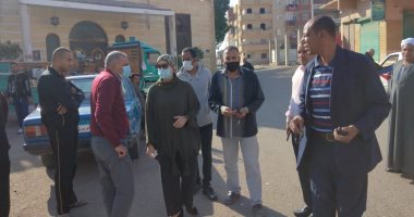 إزالة الإشغالات والباعة الجائلين لمنع التجمعات العشوائية بسفاجا
