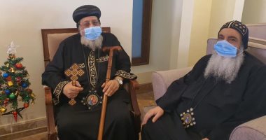 6 أساقفة يهنئون البابا تواضروس بعيد الميلاد المجيد فى دير الأنبا بيشوى