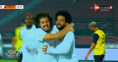محمد المرسي يسجل الهدف الأول لإنبي في شباك دجلة.. فيديو