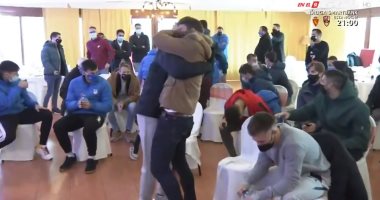 فرحة غامرة للاعبى ألكويانو بعد مواجهة ريال مدريد بكأس إسبانيا.. فيديو