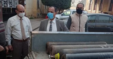 توفير أسطوانات أكسجين احتياطية لمستشفيتين مطوبس وقلين بكفر الشيخ.. صور