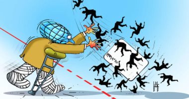 كاريكاتير اليوم.. الأرض تتخلى عن المهاجرين في عرض البحر