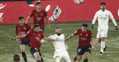 ريال مدريد فى ضيافة أوساسونا لمطاردة برشلونة على صدارة الدورى الإسبانى 