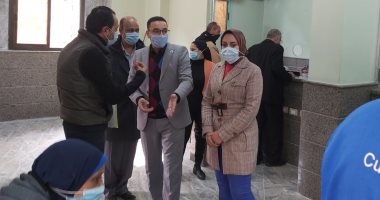 معاون محافظ بنى سويف يتابع الإجراءات الاحترازية بالمصالح الحكومية.. صور
