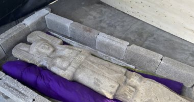 اكتشاف تمثال نسائى بخصائص فريدة يعود لـ1521 قبل الميلاد فى المكسيك.. فيديو