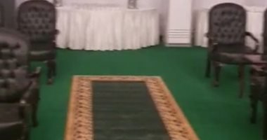 انتهاء تجهيزات الخيمة لاستقبال النواب بالجلسة الافتتاحية غدا.. فيديو وصور