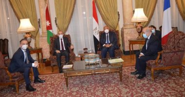 انطلاق اجتماع رباعى لوزراء خارجية مصر والأردن وفرنسا وألمانيا بالقاهرة لتحريك جهود السلام
