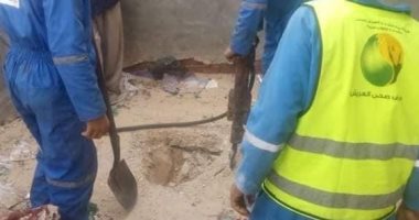 مجلس مدينة العريش يستعد لسقوط الأمطار بحملة تنظيف لخطوط الصرف  