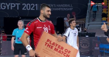 يحيى الدرع أفضل لاعب في مباراة مصر وتشيلي