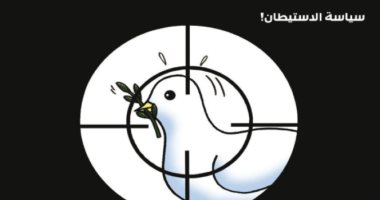 الاحتلال الإسرائيلى يستهدف حمامة السلام الفلسطينية فى كاريكاتير أردنى