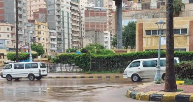 سقوط أمطار على شوارع الإسكندرية خلال الساعات الأولى من صباح اليوم.. فيديو وصور