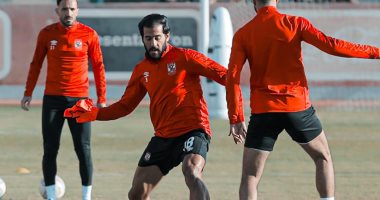 مروان محسن يشارك فى مران الأهلي استعدادا لسيمبا.. وحماس بين اللاعبين