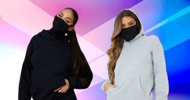 الكمامة منه فيه.. علامة أزياء تبتكر "سويت شيرت" مدمج به قناع وجه.. صور