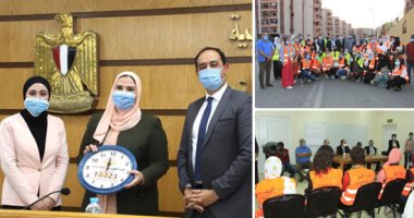 شباب وفتيات حى الأسمرات ينفذون حملات للتوعية بأضرار المخدرات وإقناع المرضى بالعلاج.. المتطوعون: البرامج أعادت مرضى الإدمان للحياة وتمويل مشروعات للمتعافين.. وأهالى الأسمرات يهدون وزيرة التضامن ساعة حائط.. صور