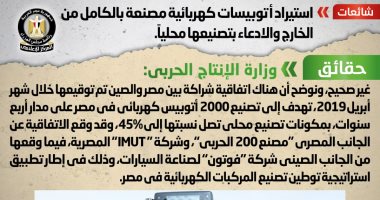 الحكومة تفند شائعة استيراد أتوبيسات كهربائية بالكامل من الخارج كمصنعة محليا