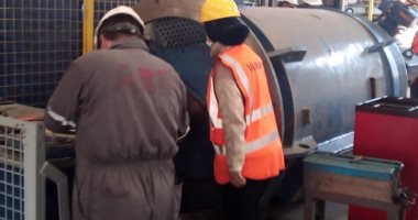 شركة مياه القناة: إجراء أول اختبار للمحركات العملاقة داخل محطات الصرف.. صور
