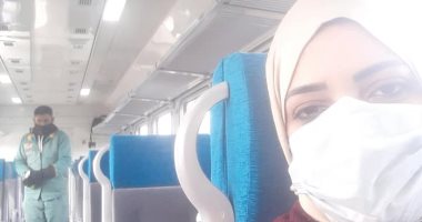 راكبة توثق رحلتها على متن القطار الروسى: أرخص وأسرع مواصلة والتعقيم 3 مرات