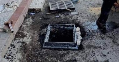 تسليك وتطهير بالوعات الأمطار بشوارع مدينة بور فؤاد تحسبا للأمطار .. صور