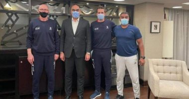 هشام نصر يلتقى رئيس بعثة منتخب فرنسا للاتفاق على توقيع بروتوكول تعاون