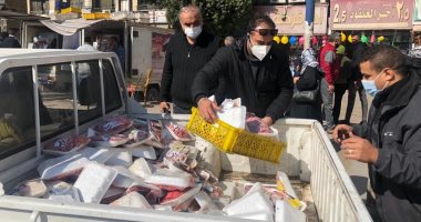 حى الدقى يضبط 349 كيلو مصنعات لحوم وكبدة مستوردة ودواجن فاسدة