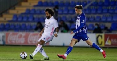 ألكويانو ضد ريال مدريد.. الملكي يتقدم 1-0 قبل نهاية الشوط الأول "فيديو"